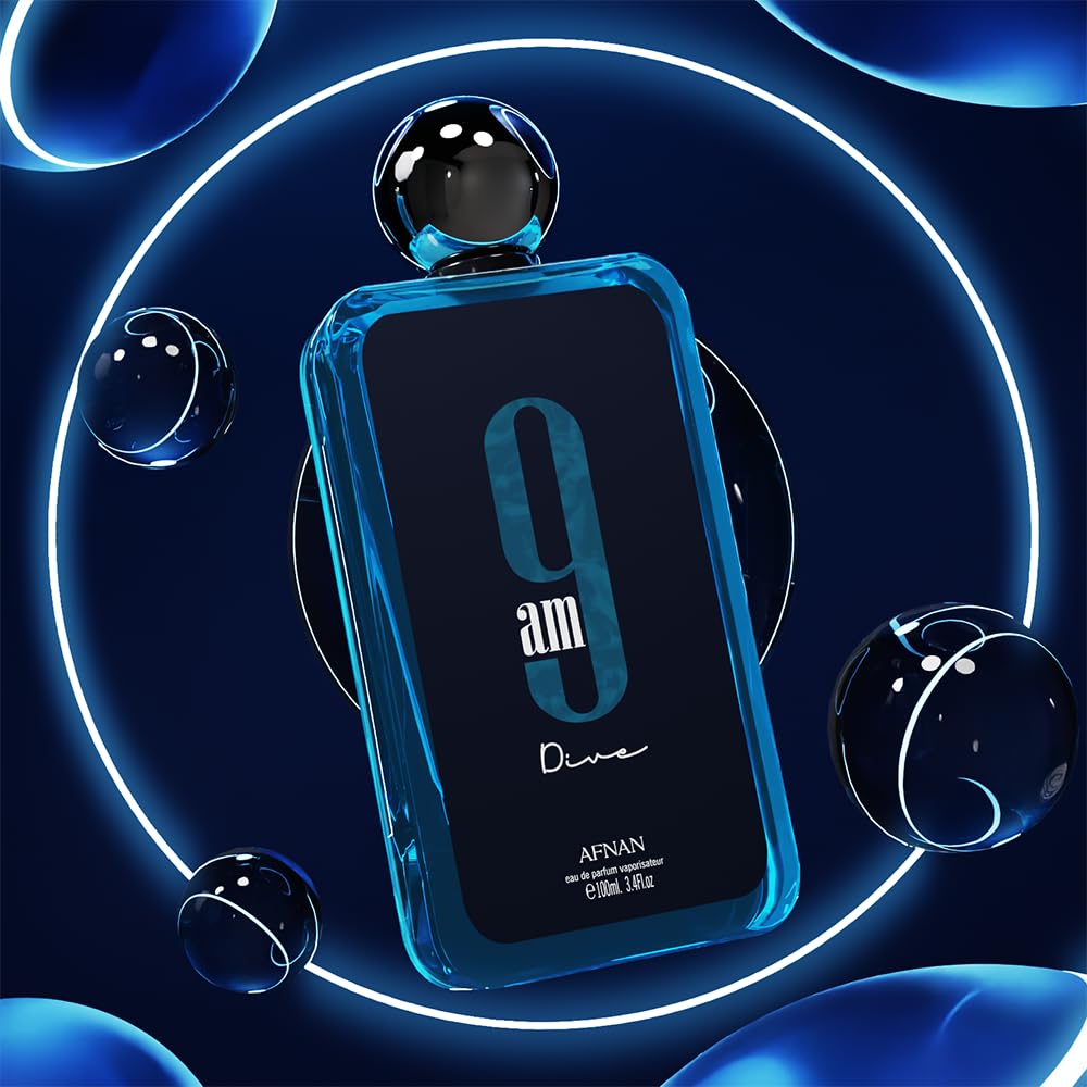 Afnan 9AM Dive Men's EDP Fragrance 3.4 Oz