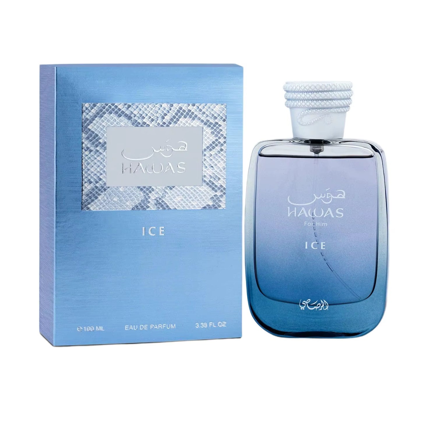 RASASI Hawas Men'S Ice Eau De Parfum 100Ml (3.4Oz) - Fragrance for Men