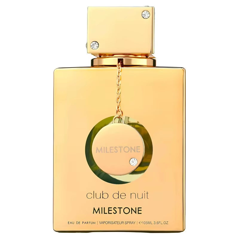 Club De Nuit Milestone Eau De Parfum 3.6 Ounce Premium Arabian Perfumes Lasting Woody Floral Musk Pheromones Perfume 105ML