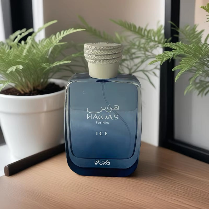 RASASI Hawas Men'S Ice Eau De Parfum 100Ml (3.4Oz) - Fragrance for Men